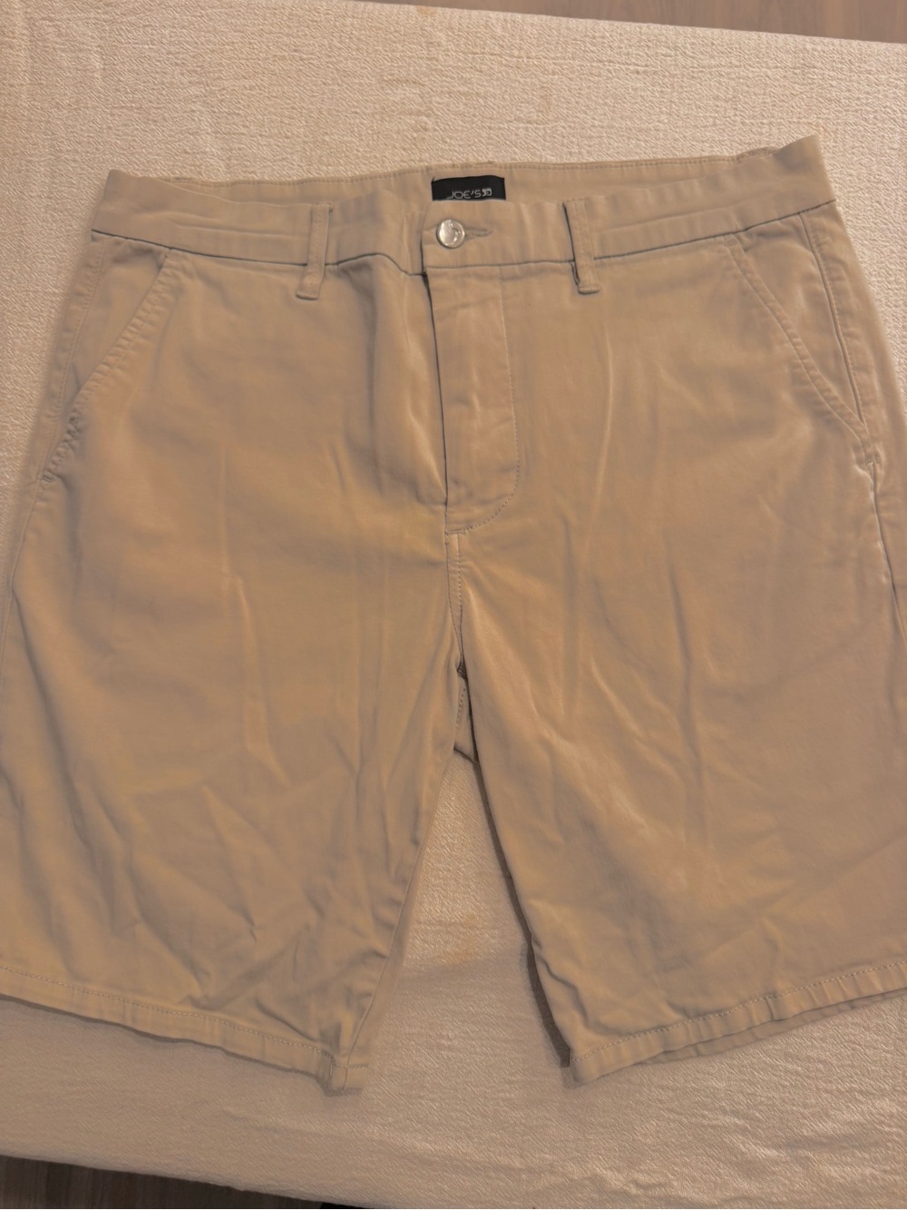 Joe's Jeans Light Beige Flat Front Men’s Shorts